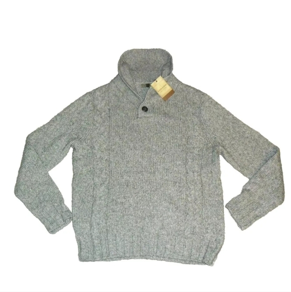 Sonoma $84 Mens Grey Buton Collared Sweater sz. XL New